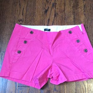 JCrew pink shorts, size 4